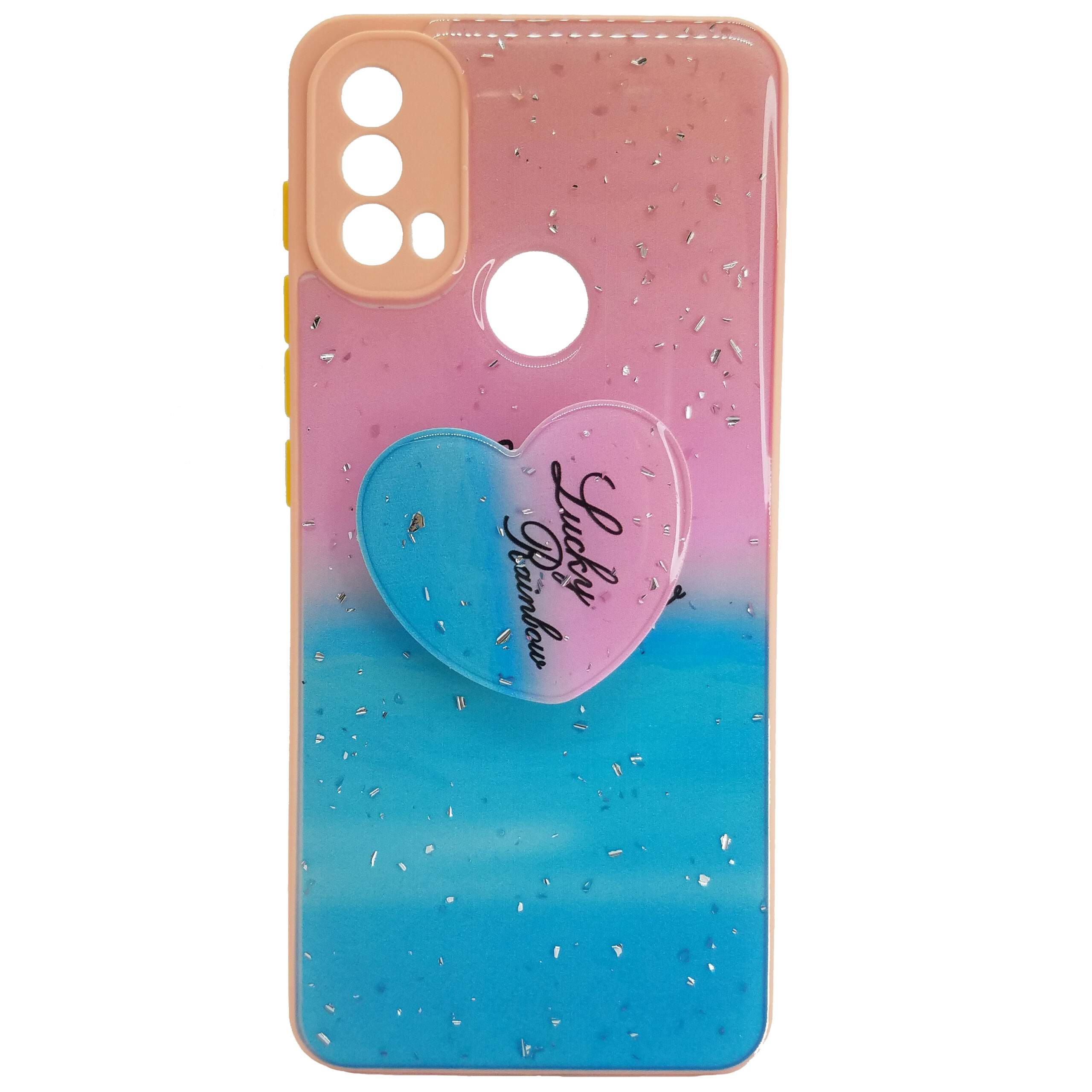 PROTECTOR ACRILICO CON POP SOCKET MOTO E40