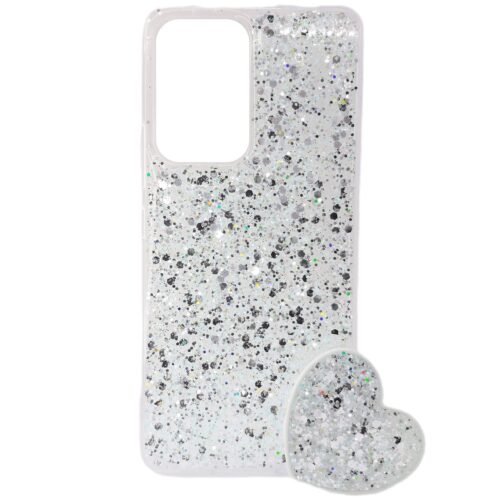 FUNDA GLITTER CON POP SOCKET MOTO G200