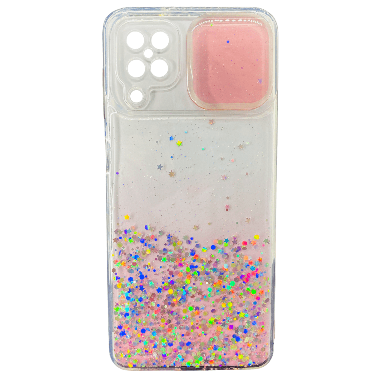 FUNDA ANTISHOCK GLITTER CUBRE CAMARA SAMSUNG A12