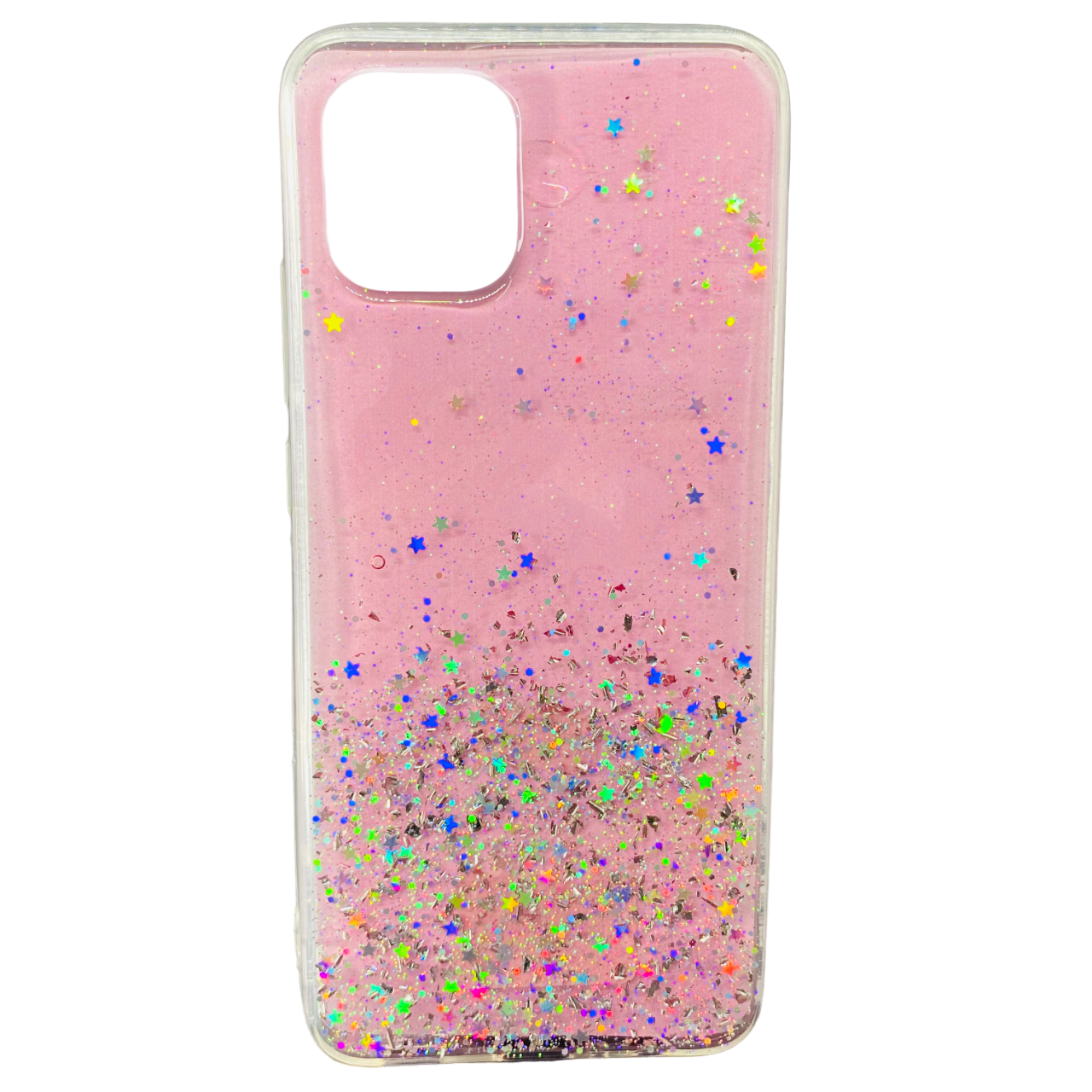 FUNDA TRANSPARENTE REFORZADA CON GLITTER SAMSUNG A03