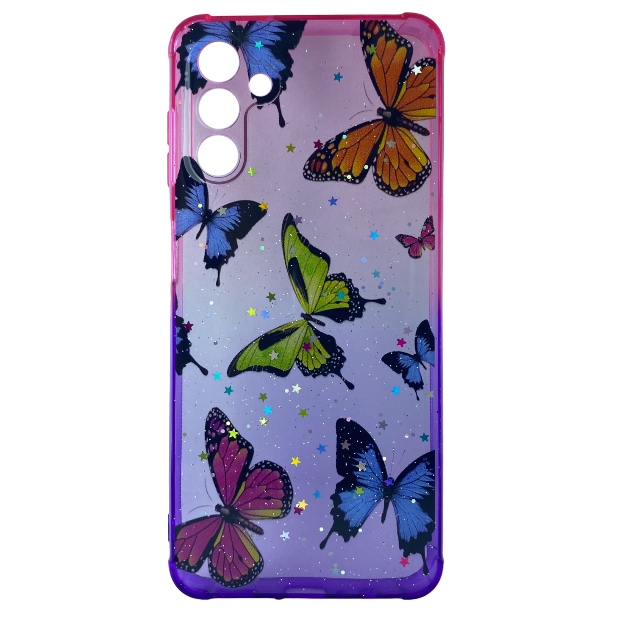 FUNDA ANTIGOLPES SAMSUNG A04 S MARIPOSAS BICOLOR