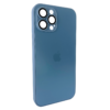 FUNDA RIGIDA DE VIDRIO ESMERILADO CON GLASS DE CAMARA IPHONE 12 PRO MAX - Imagen 4