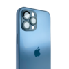 FUNDA RIGIDA DE VIDRIO ESMERILADO CON GLASS DE CAMARA IPHONE 12 PRO MAX - Imagen 2