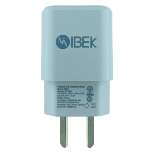 CARGADOR DE PARED 2 PIEZAS V8 2.6 AMP IBEK