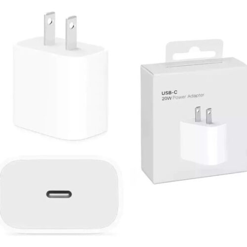 TRANSFORMADOR TIPO C A IPHONE 20W AAA PATA RECTA