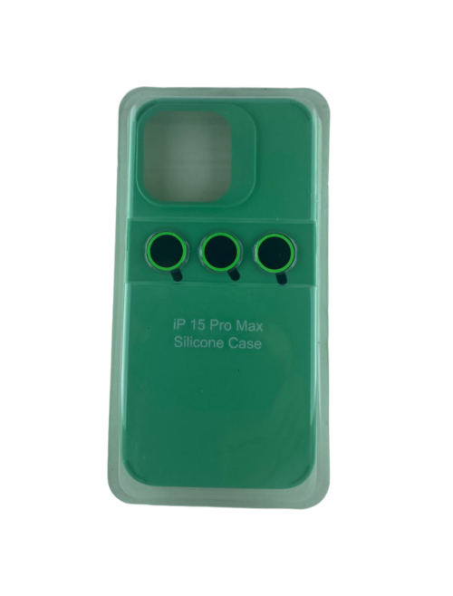 PROTECTOR SILICONA C/GLASS DE CAMARA IPHONE 15 PRO MAX