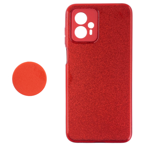 FUNDA TPU BRILLO CON POP SOCKET MOTO G13/G23