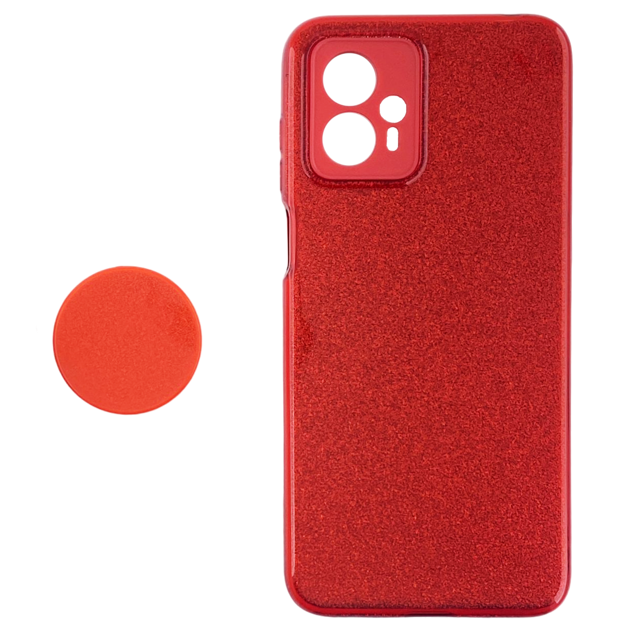 FUNDA TPU BRILLO CON POP SOCKET MOTO G13/G23