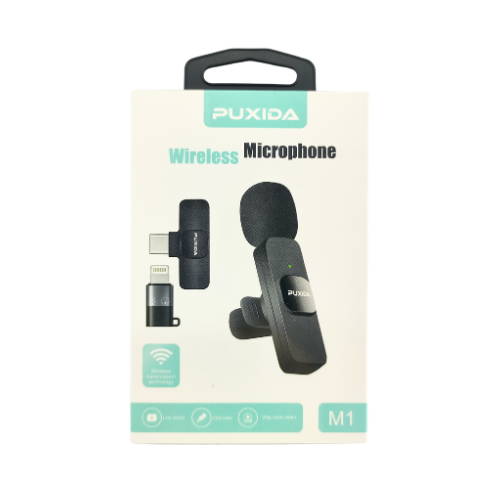 MICROFONO CORBATERO INALAMBRICO TIPO C LIGHTNING PUXIDA - Imagen 3