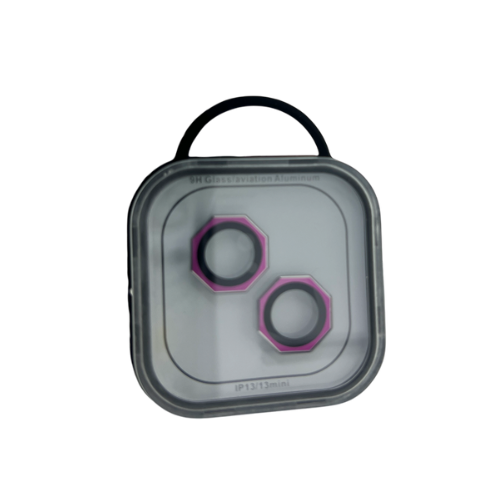 GLASS CAMARA TRASERA HEXAGONAL METALIZADO IPHONE 13/13 MINI - Imagen 4