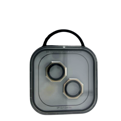 GLASS CAMARA TRASERA HEXAGONAL METALIZADO IPHONE 13/13 MINI