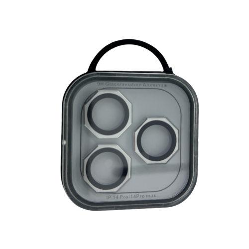 GLASS CAMARA TRASERA HEXAGONAL METALIZADO IPHONE 14 PRO/14 PRO MAX - Imagen 2