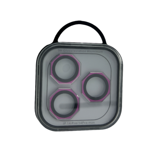 GLASS CAMARA TRASERA HEXAGONAL METALIZADO IPHONE 14 PRO/14 PRO MAX - Imagen 5