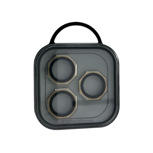 GLASS CAMARA TRASERA HEXAGONAL METALIZADO IPHONE 14 PRO/14 PRO MAX - Imagen 4