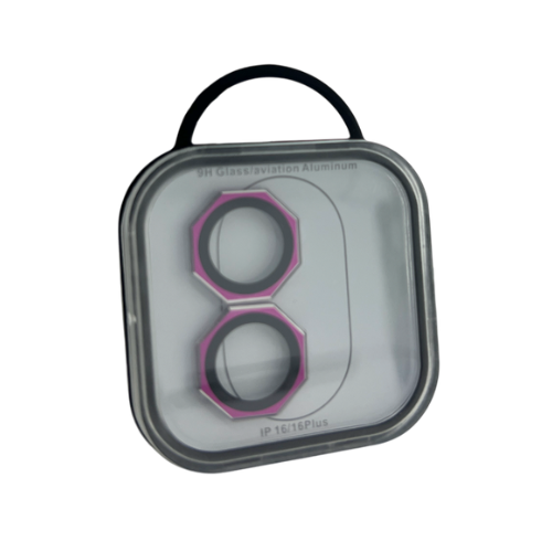 GLASS CAMARA TRASERA HEXAGONAL STRASS IPHONE 16 - Imagen 2