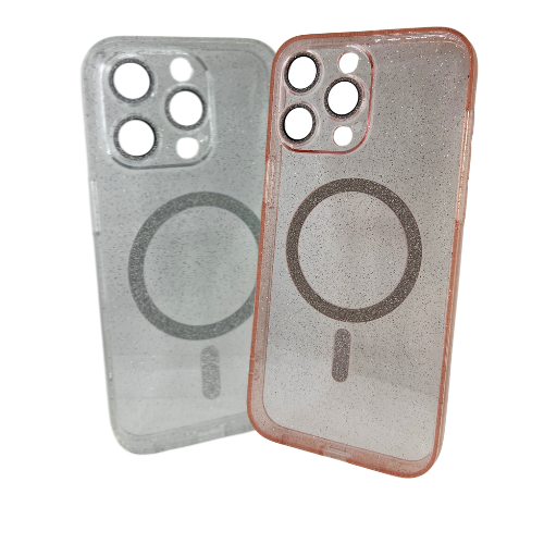 FUNDA MAGSAFE BRILLO C/GLASS DE CAMARA IPHONE 16 PRO MAX