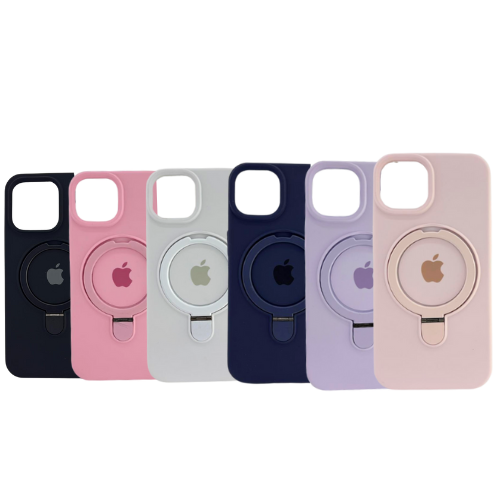 PROTECTOR SILICONA AAA IPHONE 13/14 C/SOPORTE ARO MAGSAFE