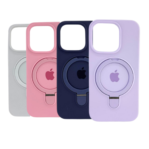 PROTECTOR SILICONA AAA IPHONE 14 PRO C/SOPORTE ARO MAGSAFE