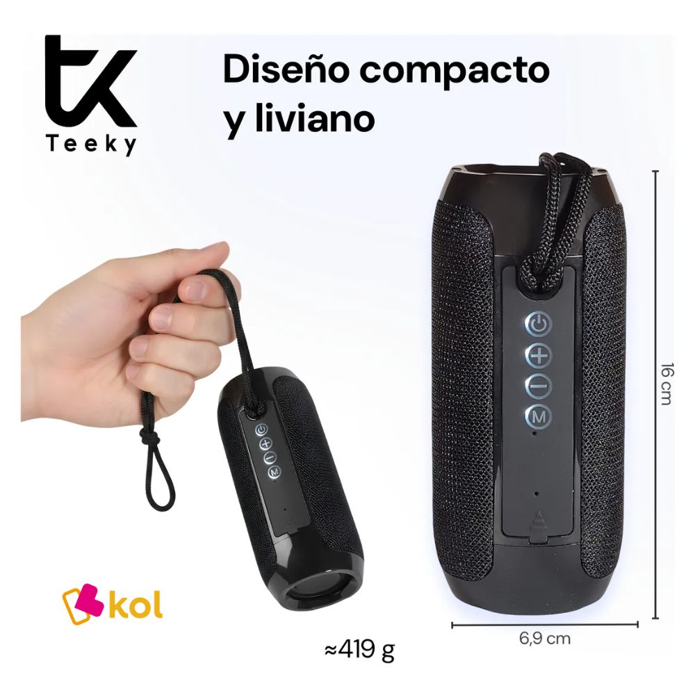 PARLANTE BLUETOOTH TEEKY - Imagen 2