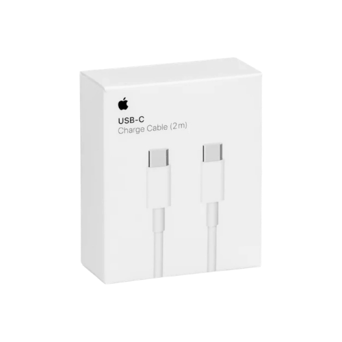 CABLE USB TIPO C A TIPO C IPHONE CAJA BLANCA 2 MT