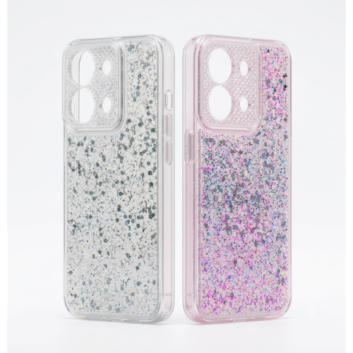 FUNDA GLITTER CON POP SOCKET XIAOMI REDMI 15C